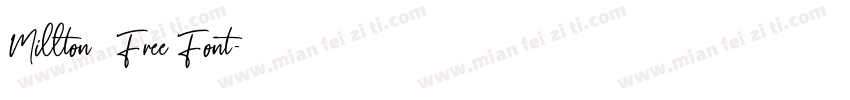 Millton – Free Font字体转换